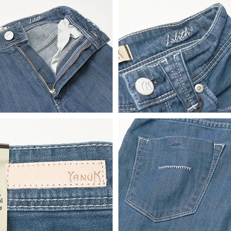 YANUK SALEセール10%OFF ヤヌーク LILITH リリス 綿麻 ワイド
