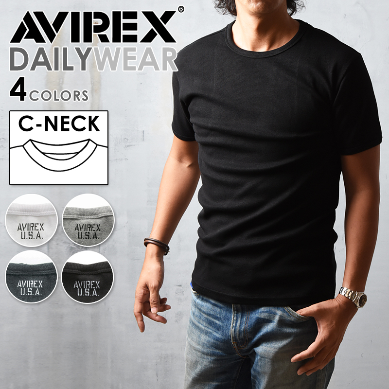 AVIREX アビレックス クルーネック 半袖 Tシャツ 617352（6143502）アヴィレックス Tシャツ デイリー メンズ カットソー インナー  丸首 人気 :10004368:GEO style ジェオスタイル - 通販 - Yahoo!ショッピング