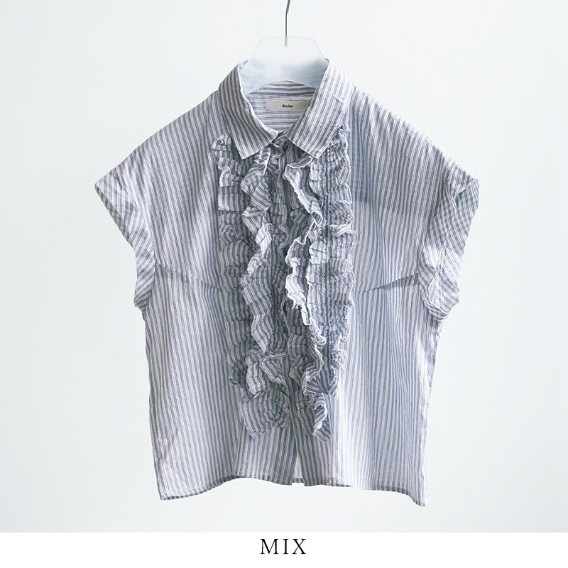 anuke（アンヌーク） 2025春夏新作 スリーブレス フリルブラウス