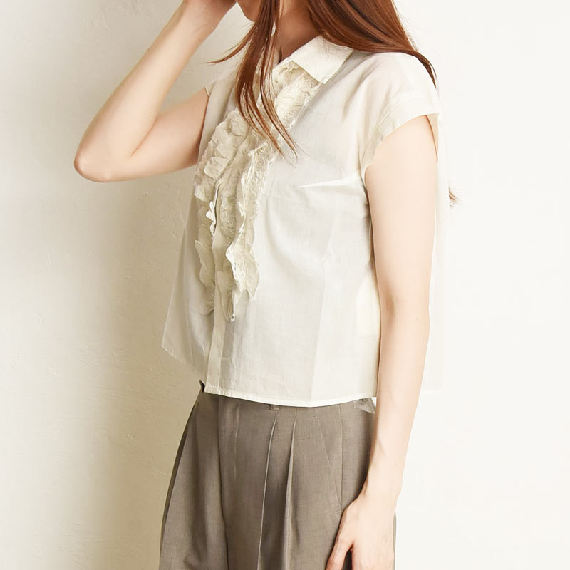 ANEI◇半袖シャツ/2/コットン/PNK/AN0201_S1105