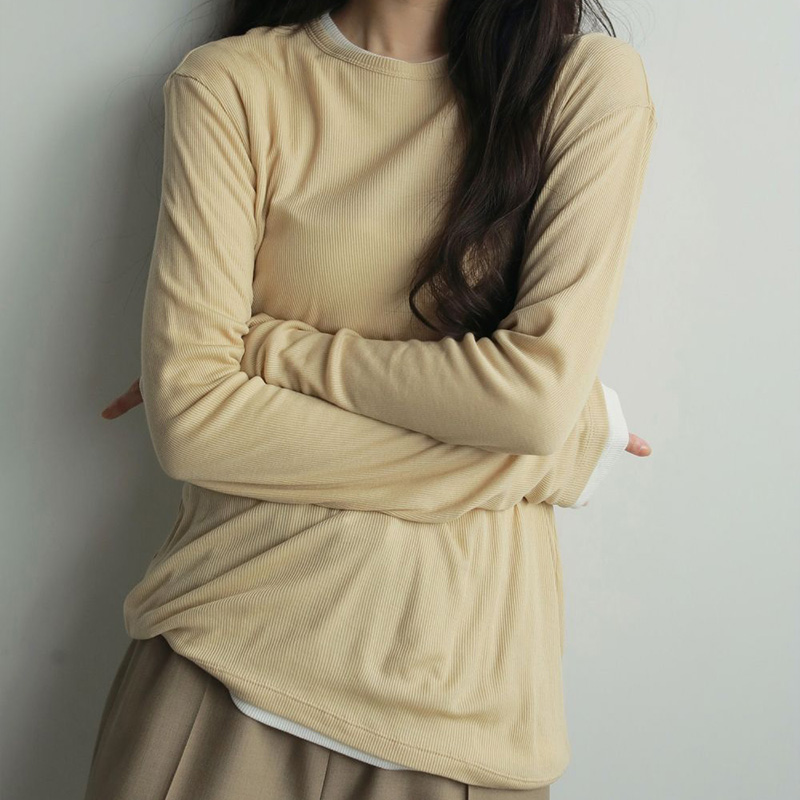 anuke アンヌーク レイヤード シアー ロングTシャツ : GEOGRAPHY