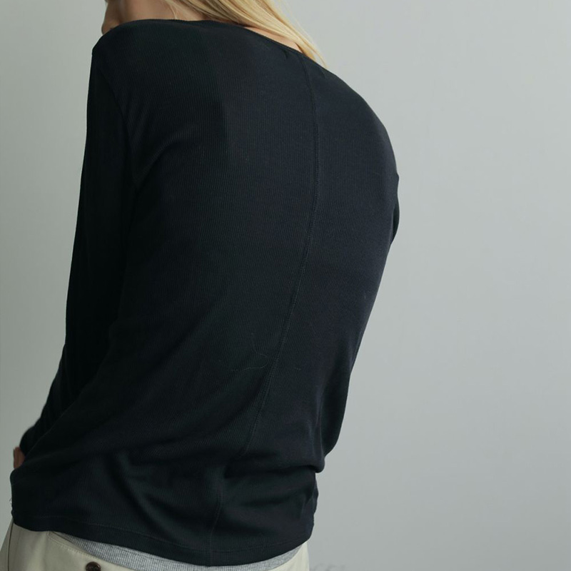 anuke アンヌーク レイヤード シアー ロングTシャツ : GEOGRAPHY