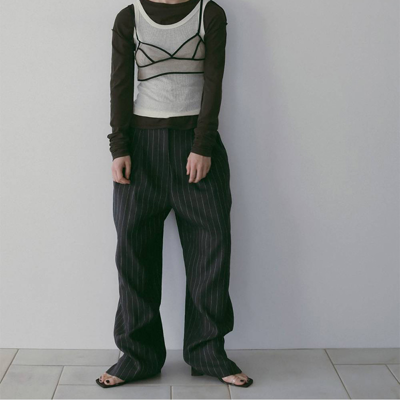 anuke/アンヌーク】リネン タックパンツ Linen Tuck Pants・62610706