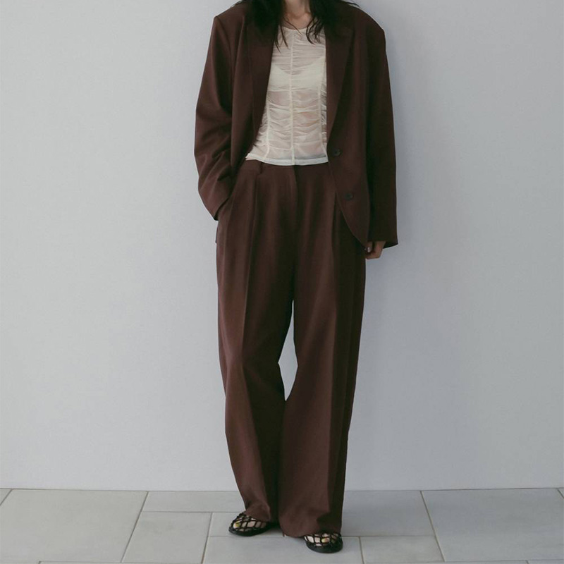anuke/アンヌーク】リネン タックパンツ Linen Tuck Pants・62610706