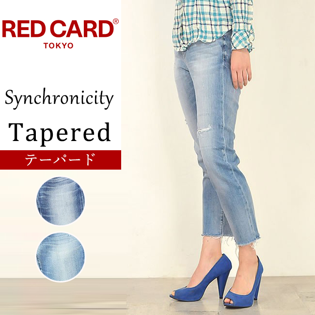 SALEセール20%OFF レッドカード RED CARD レディース シンクロニシティ リペア クロップド デニムパンツ ジーンズ ジーパン  Synchronicity Repaired 64527