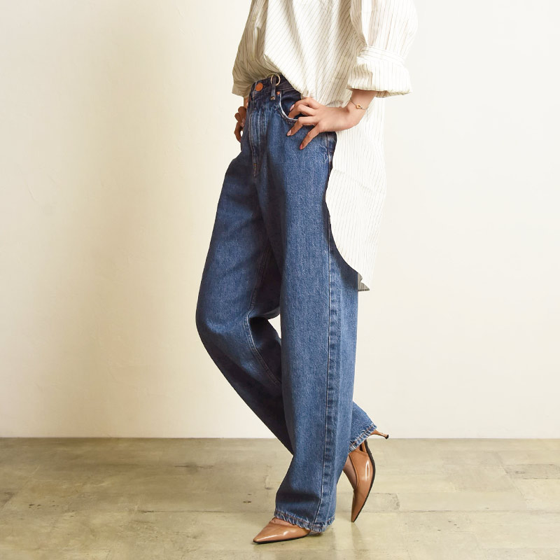 【美品】REDCARD TOKYO ダコタ ストレートデニムパンツ 24 RED CARD レッドカード トーキョー 