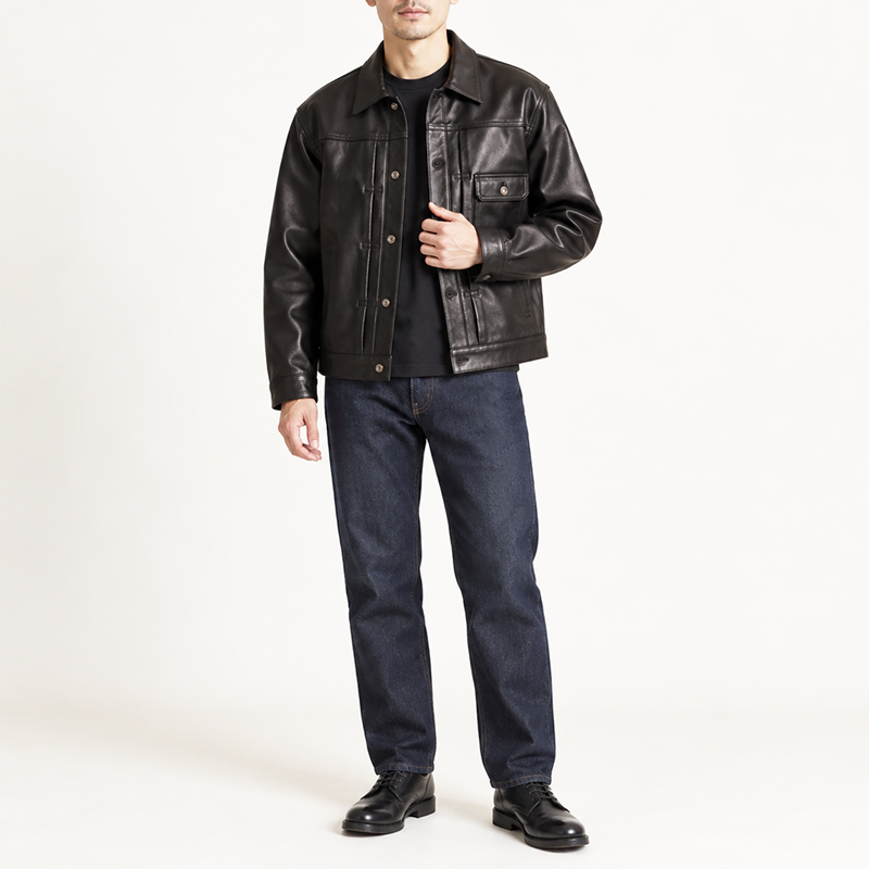 schott シープレザージャケット SCHOTT（ショット） 2026秋冬新作 シープレザー トラッカージャケット