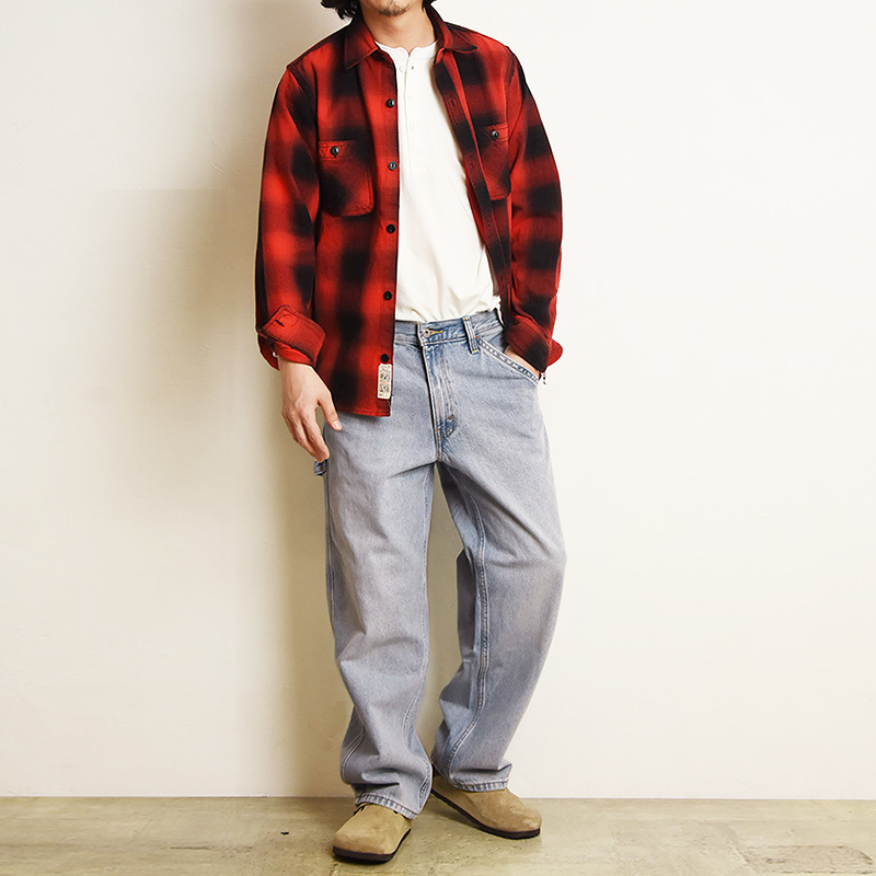 00s Levi's シルバータブ　バギー　ペインターパンツ　W36 L30 2003年製 リーバイス SILVER TAB シルバータブ BAGGY バギー W36