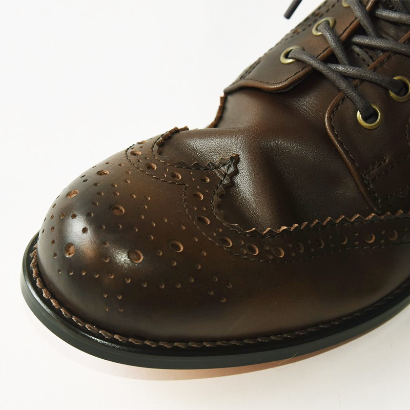 【サイズ交換初回片道送料無料】パドローネ パドロネ PADRONE アレックス ALEX ウイングチップ ブーツ バックジップ WING TIP BOOTS with BACK ZIP メンズ 革靴  日本製 PU8054-1138 サイズ交換初回片道送料無料 パドローネ パドロネ PADRONE アレックス