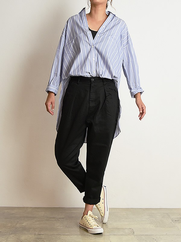 Johnbull（ジョンブル） ロング スリットボタンダウン 長袖 シャツ