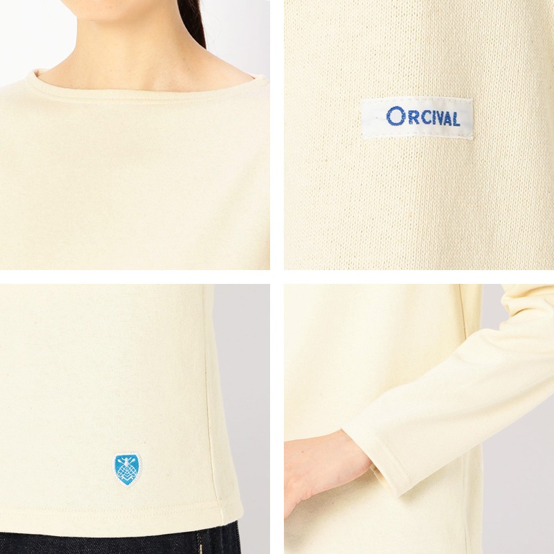 オーシバル オーチバル Orcival フレンチバスクシャツ レディース 無地 長袖 ソリッド Tシャツ カットソー SALE B211-9 SOLID ORCIVAL オーシバル オーチバル Orcival フレンチバスクシャツ