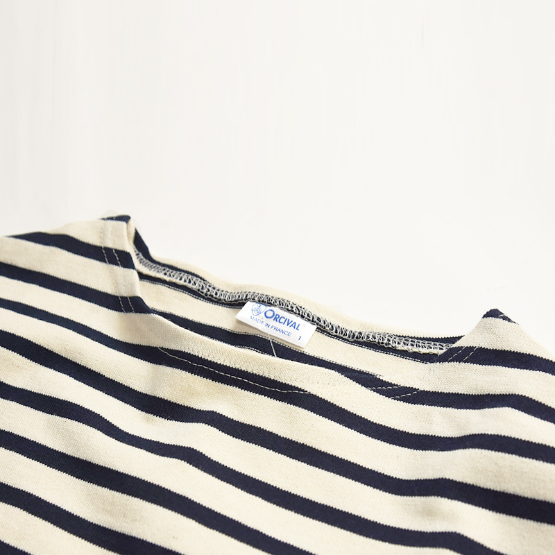 オーシバル オーチバル ORCIVAL コットンロード クルーネックTシャツ カットソー 長袖Tシャツ レディース ホワイト バイカラー 人気  B259 | ORCIVAL | 06