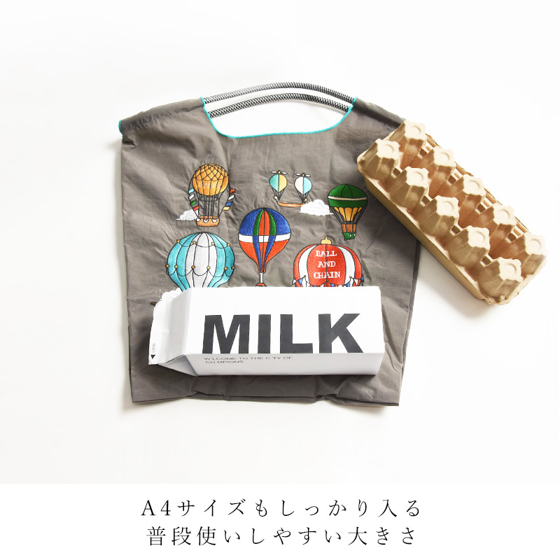 レディース 刺繍 エコバッグ M ボール&チェーン Ball＆Chain ボールアンドチェーン エコバッグ トートバッグ