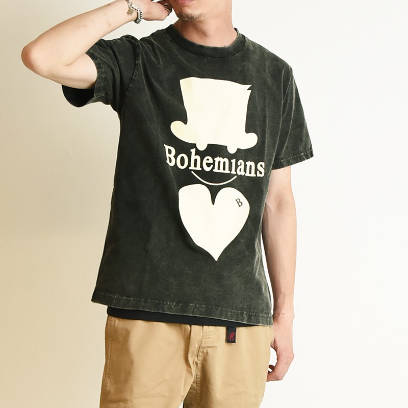 ボヘミアンズ bohemians 半袖シャツ　おばけ柄 ボヘミアンズ bohemians 半袖シャツ おばけ柄