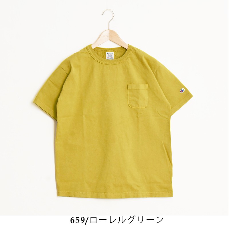 Champion T1011 ティーテンイレブン ポケット付 半袖 Tシャツ made in USA...