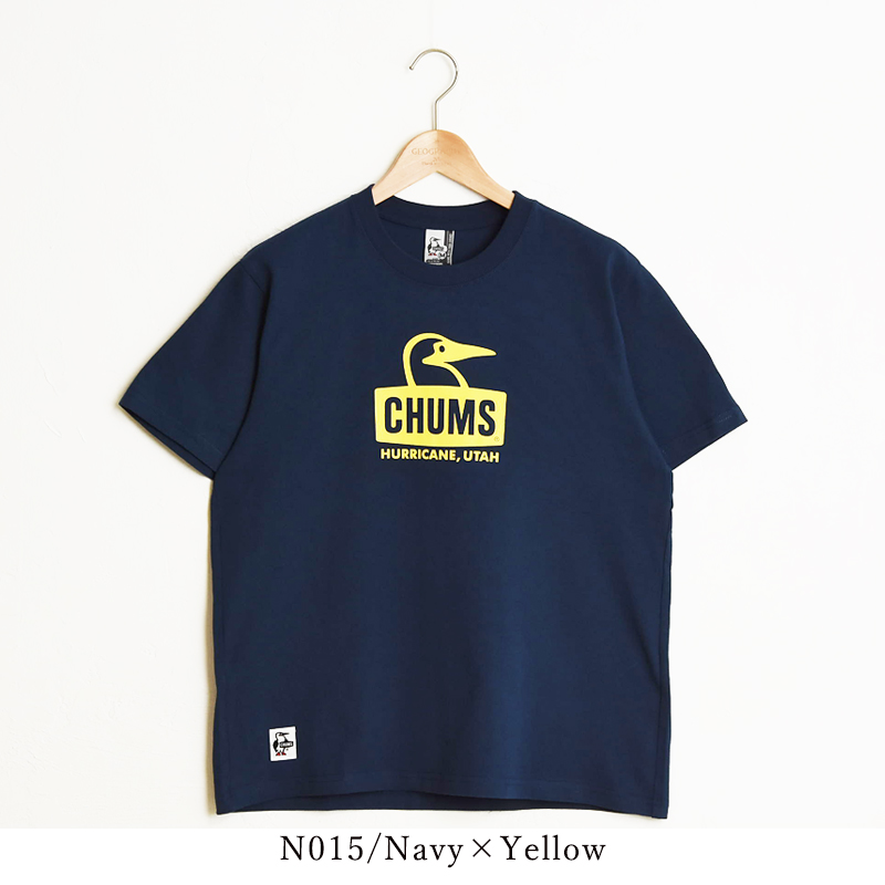 【まり2点セット】チャムス ブービーロゴTシャツ ホワイト&amp;ネイビー XL CHUMS（チャムス） Tシャツ ブービーロゴ Tシャツ レディース メンズ