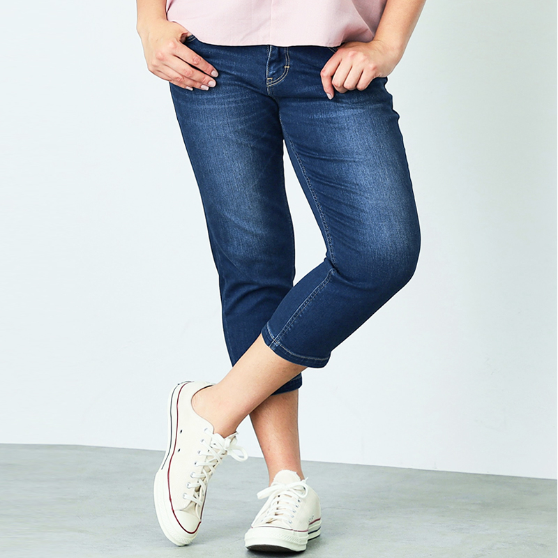 C17（シーセブンティーン） 裾上げ無料 クロップド テーパード 大きい