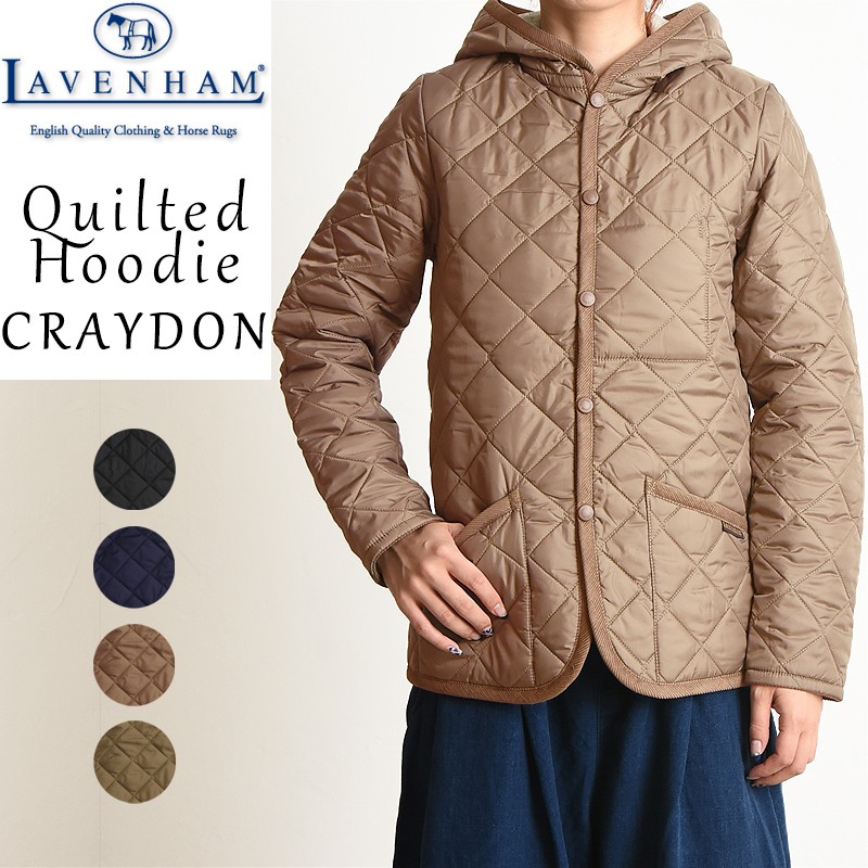 正規取扱店 ラベンハム LAVENHAM クレイドン CRAYDON フード付き キルティングジャケット レディース　コート