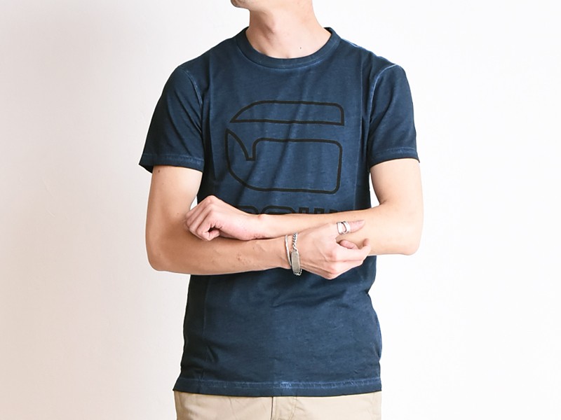 送料込★G-Star★Gathered ノースリーブTシャツ セール】SEAM DETAIL STRIPE LOOSE TOP/シームディテール