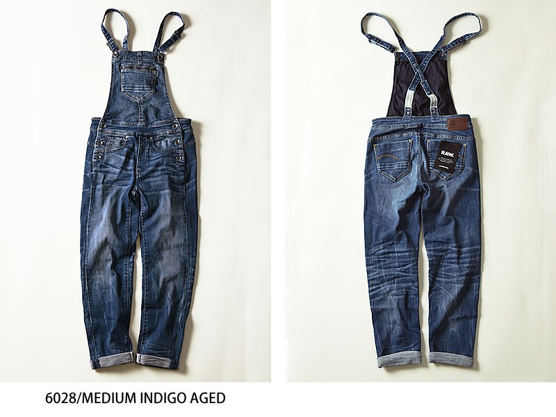 SALEセール10%OFF ジースターロウ G-STAR RAW レディース ミッジ スリムオーバーオール サロペット サロペ Midge Slim  Overalls D05231-8968