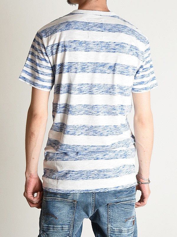 送料込★G-Star★Distressed Originals 半袖Tシャツ G-STAR RAW SALEセール10%OFF ジースターロウ メンズ ボーダー