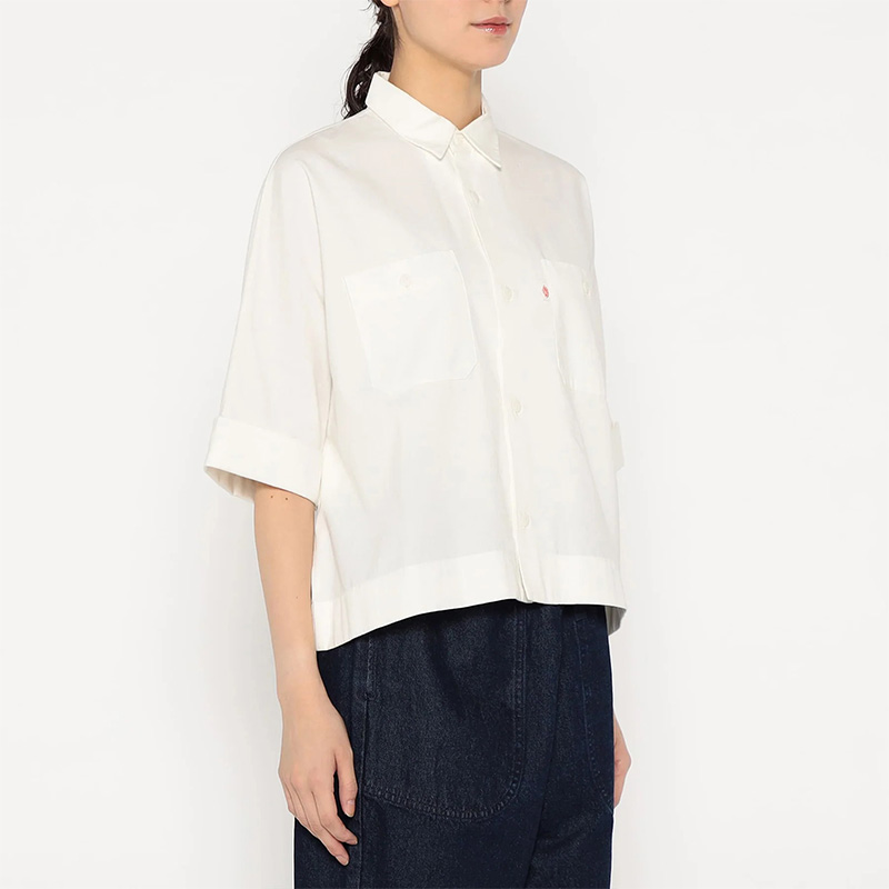 DANTON/ダントン】コットン＆シャンブレー ドルマンスリーブ半袖ワーク
