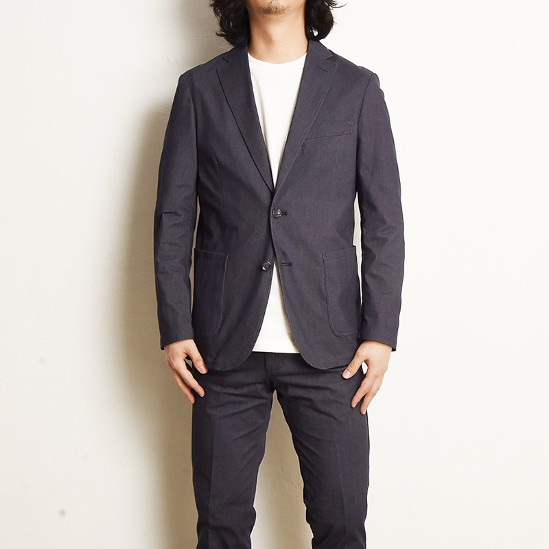 EDWIN エドウィン デニスラ テーラードジャケット 羽織り スーツ メンズ 仕事着 ビジネスカジュアル 送料無料 EDB804 EDWIN（エドウィン） デニスラ ジャケット テーラードジャケット