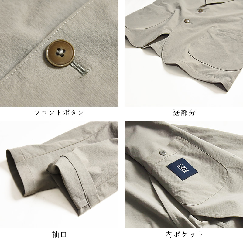 テーラードジャケット【via.j】【CANAL JEAN】☆値下げしました☆ セール】 【新モデル/軽量/高通気性/吸湿性/放湿性】サマー