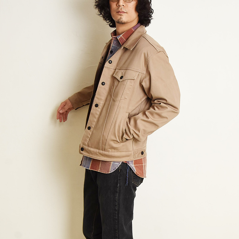 美品☆EdwinEDGEWILDFIREエドウィン　デニムジャケットM ベージュ 美品☆EdwinEDGEWILDFIREエドウィン デニムジャケットM ベージュ