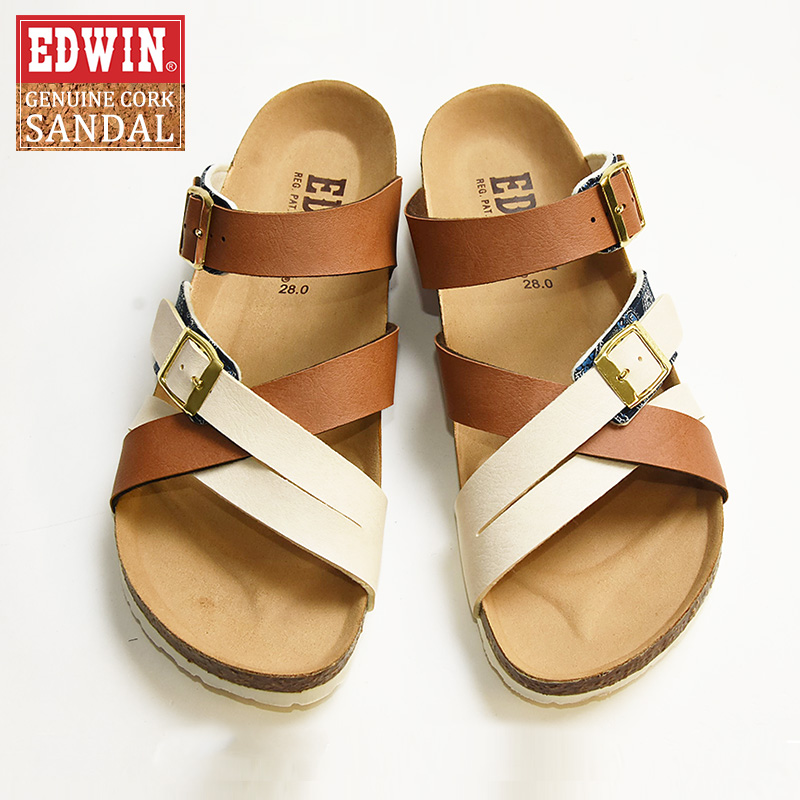 爽やかデニム★COACH★Brynn 軽量＆快適 フットベッド サンダル Coach Brynn Denim touch-strap Sandals | Blue | FARFETCH