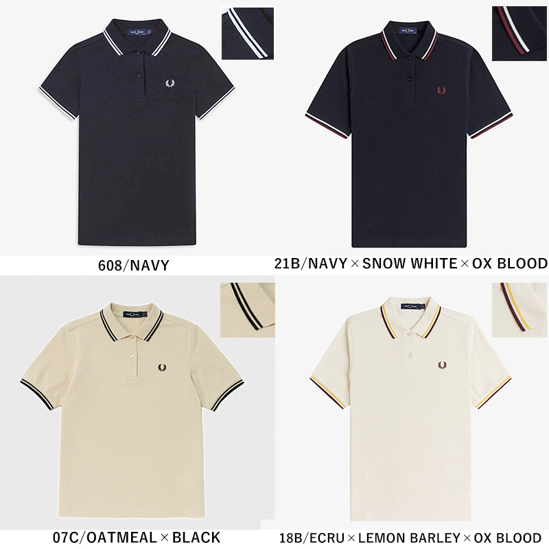 【新品未使用】26春夏FRED PERRY フレッドペリー　ポロシャツ　UK10 FRED PERRY（フレッドペリー） 2026春夏新作 ポロシャツ 半袖 ツイン