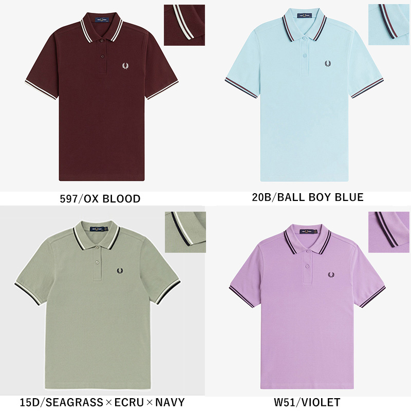 FRED PERRY（フレッドペリー） 2026春夏新作 ポロシャツ 半袖 ツイン
