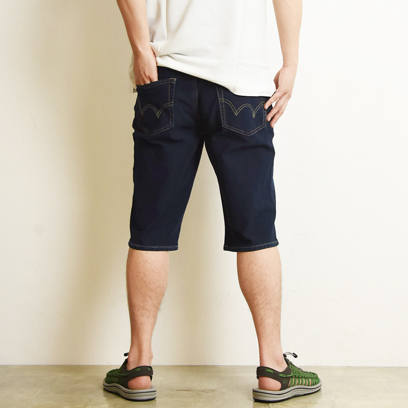 EDWIN（エドウィン） 鹿の子ニット ショートパンツ ストレッチデニム