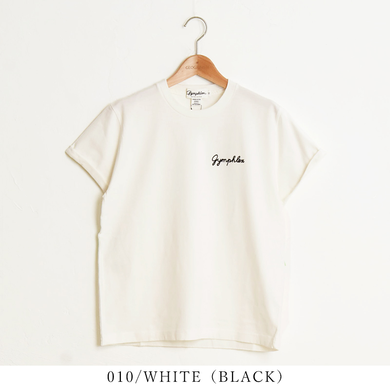 2025春夏新色 送料無料（ゆうパケット）Gymphlex ジムフレックス 折り返し袖 刺繍 ロゴ 半袖 Tシャツ メンズ 無地 ロールアップ カットソー 人気 GY-C0446COM | GYMPHLEX | 10