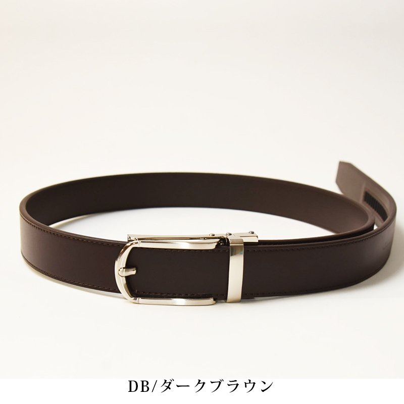 レザー製ベルト チェックバックルプリズムエンボスレザーベルト（ベルト