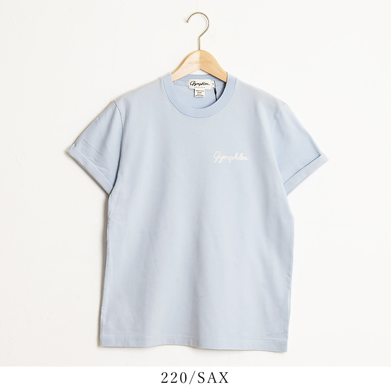 GYMPHLEX（ジムフレックス） セール10%OFF Gymphlex 折り返し袖 刺繍