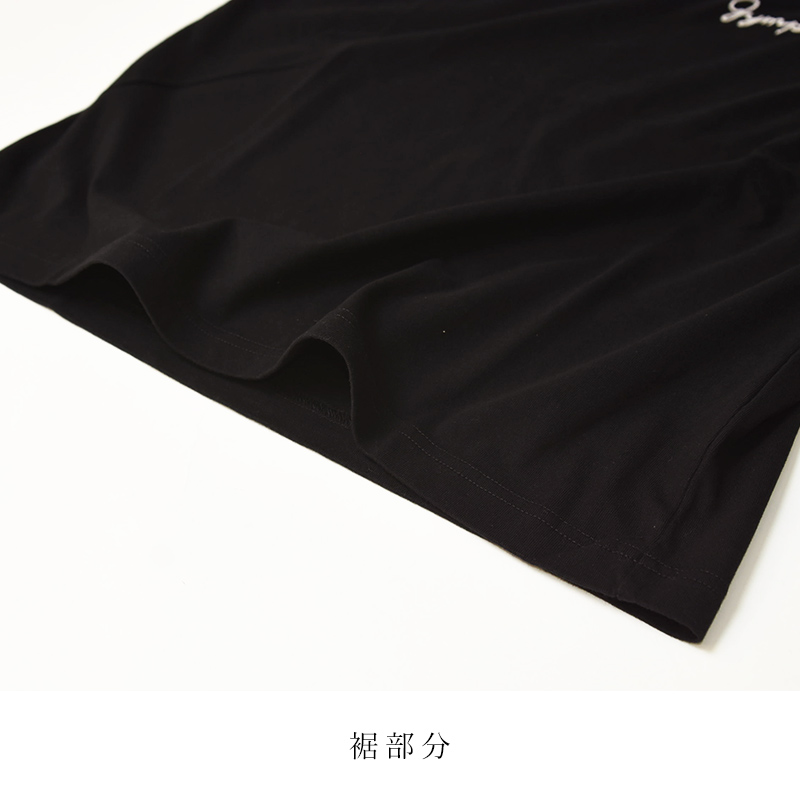 2025春夏新色 送料無料（ゆうパケット）Gymphlex ジムフレックス 折り返し袖 刺繍 ロゴ 半袖 Tシャツ メンズ 無地 ロールアップ カットソー 人気 GY-C0446COM | GYMPHLEX | 09