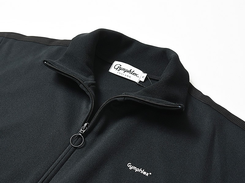 Gymphlex ブラック フルジップジャケット GYMPHLEX ジムフレックス Gymphlex 立衿 ジップジャケット