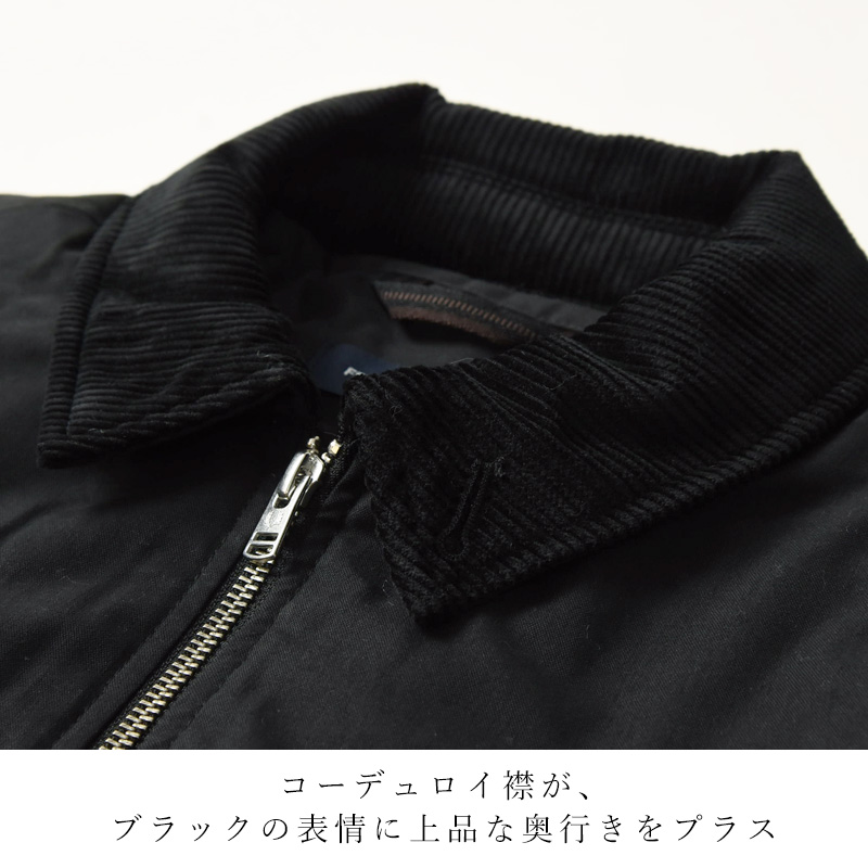 2026秋冬新作 フレッドペリー FRED PERRY コットン カバンジャケット Cotton Caban Jacket J8535-184 メンズ アウター ブルゾン 中綿 ブラック 正規取扱店 | FRED PERRY | 07