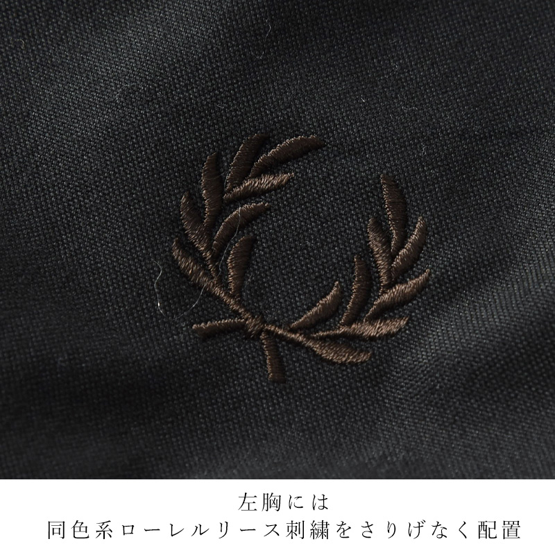 2026秋冬新作 フレッドペリー FRED PERRY コットン カバンジャケット Cotton Caban Jacket J8535-184 メンズ アウター ブルゾン 中綿 ブラック 正規取扱店 | FRED PERRY | 08