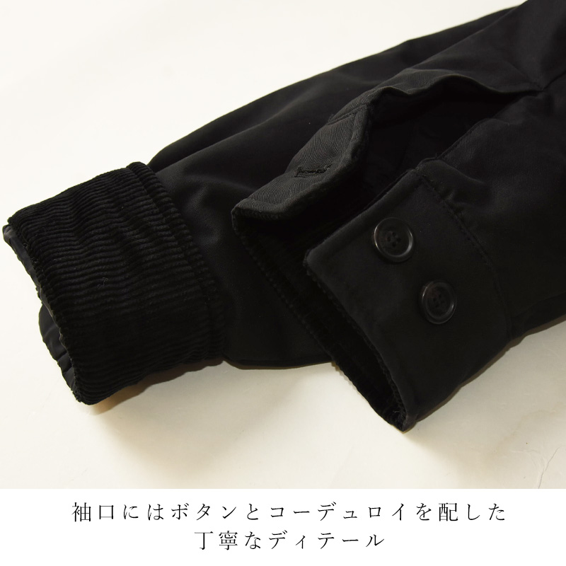 2026秋冬新作 フレッドペリー FRED PERRY コットン カバンジャケット Cotton Caban Jacket J8535-184 メンズ アウター ブルゾン 中綿 ブラック 正規取扱店 | FRED PERRY | 12