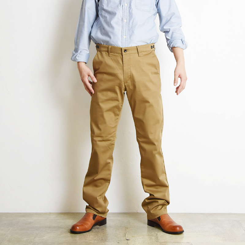 【伊製】Rotasport/ロータスポーツ★チノ/コットントラウザー/パンツ50 A VONTADE 【SALE】AVontade 2Tuck Marine Co. Chino Trousers