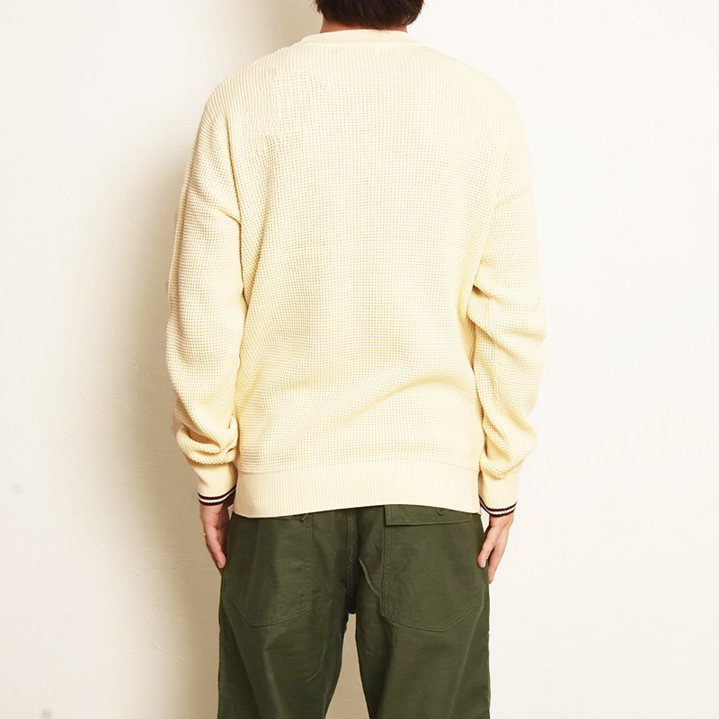FRED PERRY フレッドペリー K6507 ワッフルステッチジャンパー メンズ クルーネック ニット 長袖 2026秋冬新色 |  | 10