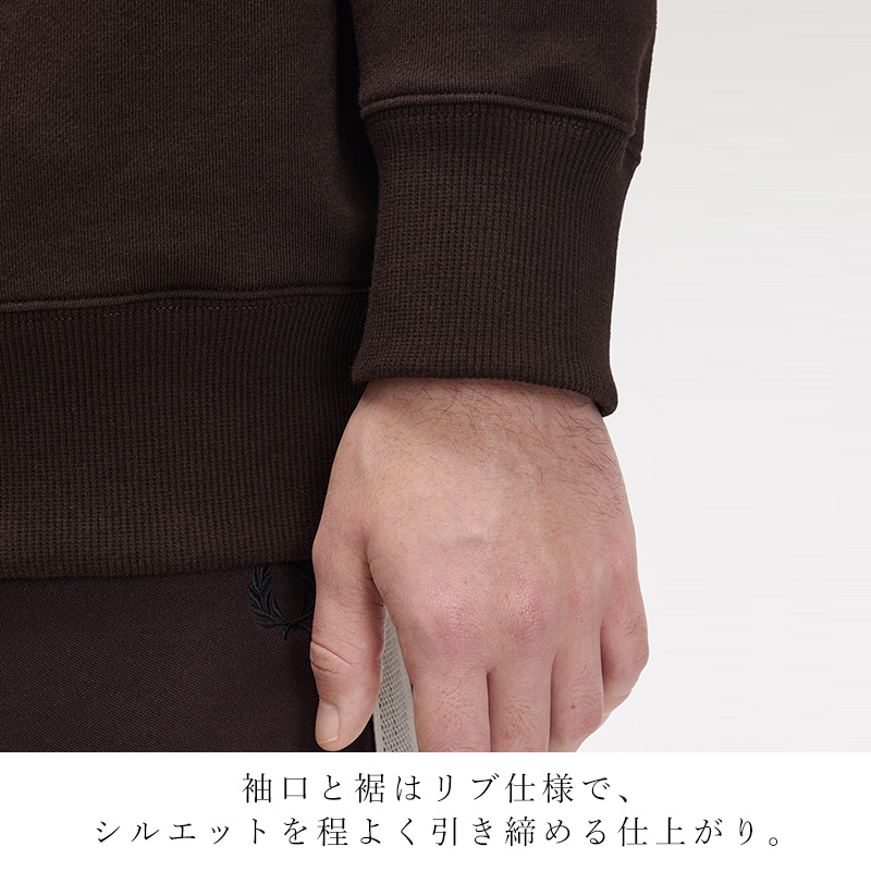 2026秋冬新作 FRED PERRY フレッドペリー M3497 オーバーサイズ ティップド スウェット メンズ トレーナー |  | 15