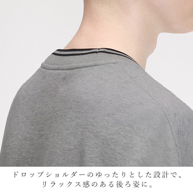 2026秋冬新作 FRED PERRY フレッドペリー M3497 オーバーサイズ ティップド スウェット メンズ トレーナー |  | 16