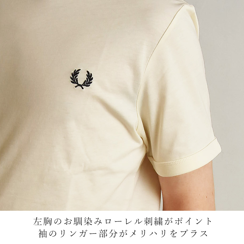 FRED PERRY 2025春夏新作 フレッドペリー クルーネック 半袖 T