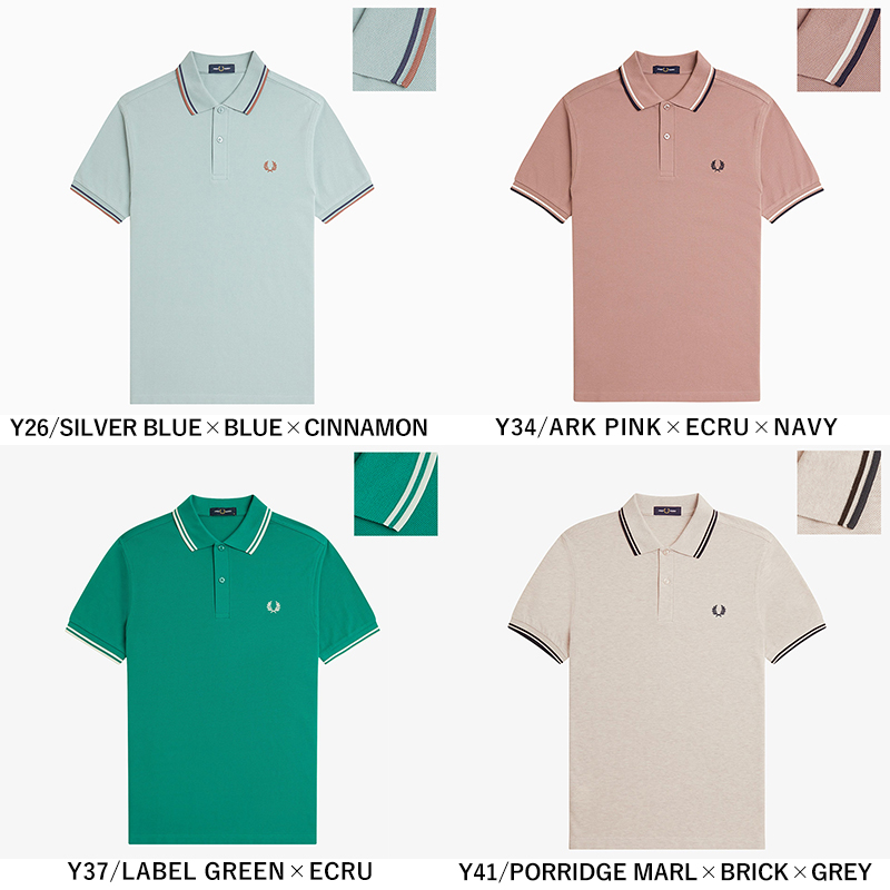 【人気カラー】フレッドペリー　ポロシャツ　鹿子　トリコロール　ホワイト　M FRED PERRY フレッドペリー ポロシャツ メンズ TWIN TIPPED FRED