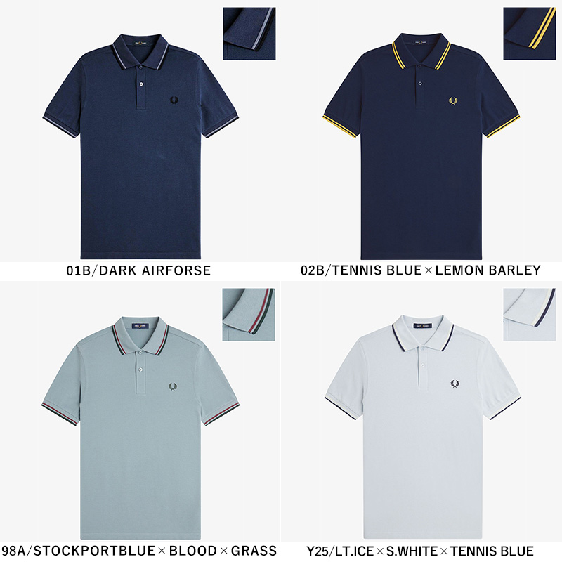 FRED PERRY（フレッドペリー） 2026春夏新作 ポロシャツ 半袖 M3600