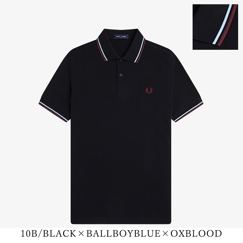 FRED PERRY フレッドペリー 半袖ポロシャツ ブラック M FRED PERRY（フレッドペリー） 2026春夏新作 ポロシャツ 半袖 M3600