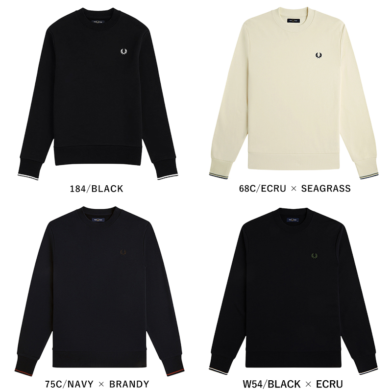 FRED PERRY フレッドペリー M7535 クルーネックスウェット メンズ トレーナー ローレル刺繍 ティップライン 長袖 2026秋冬新作 |  | 19